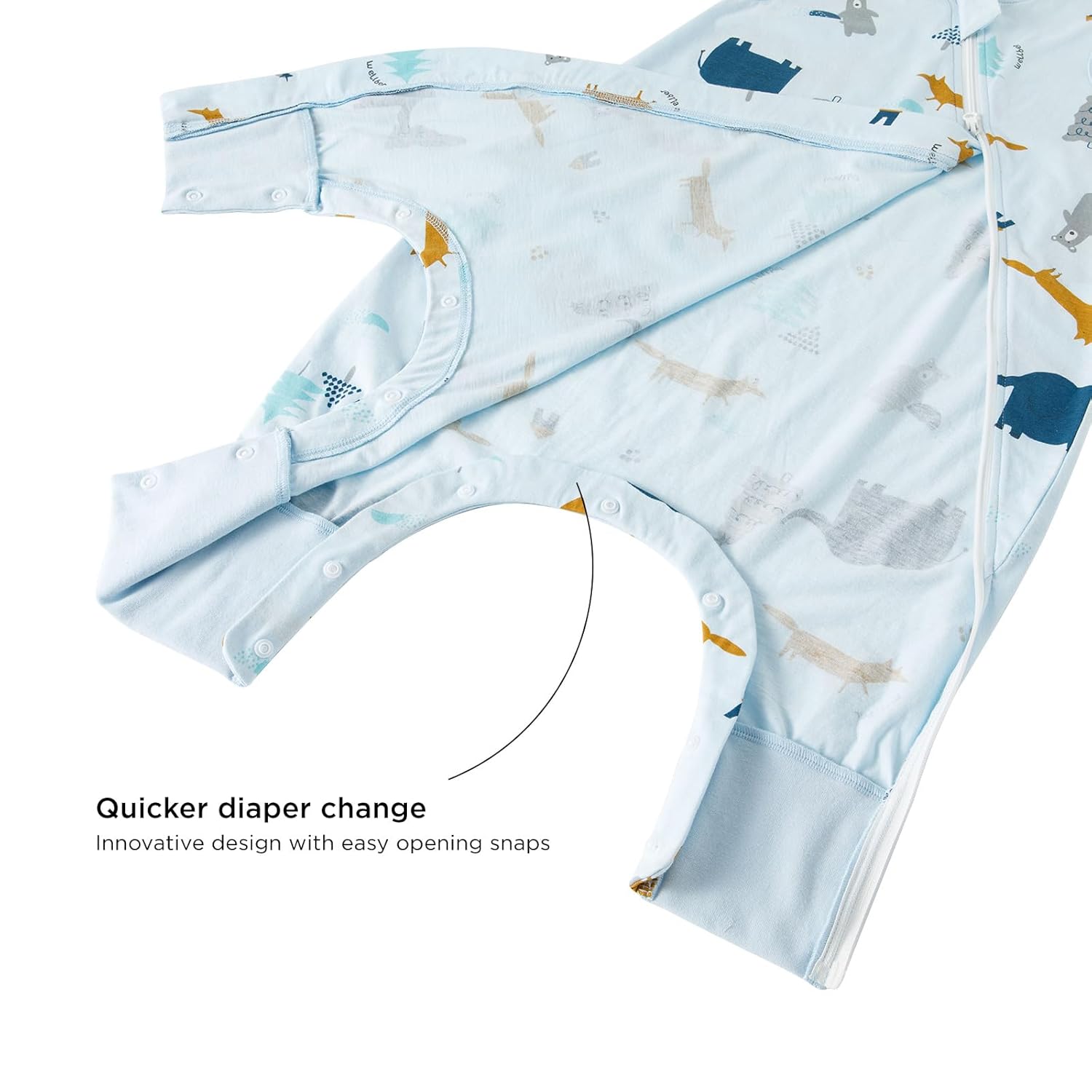 Duomiaomiao Paquete de 2 sacos de dormir TOG para niños de 24 a 36 meses, 100% algodón, ligero, con pies, transpirable y cómoda manta para niños