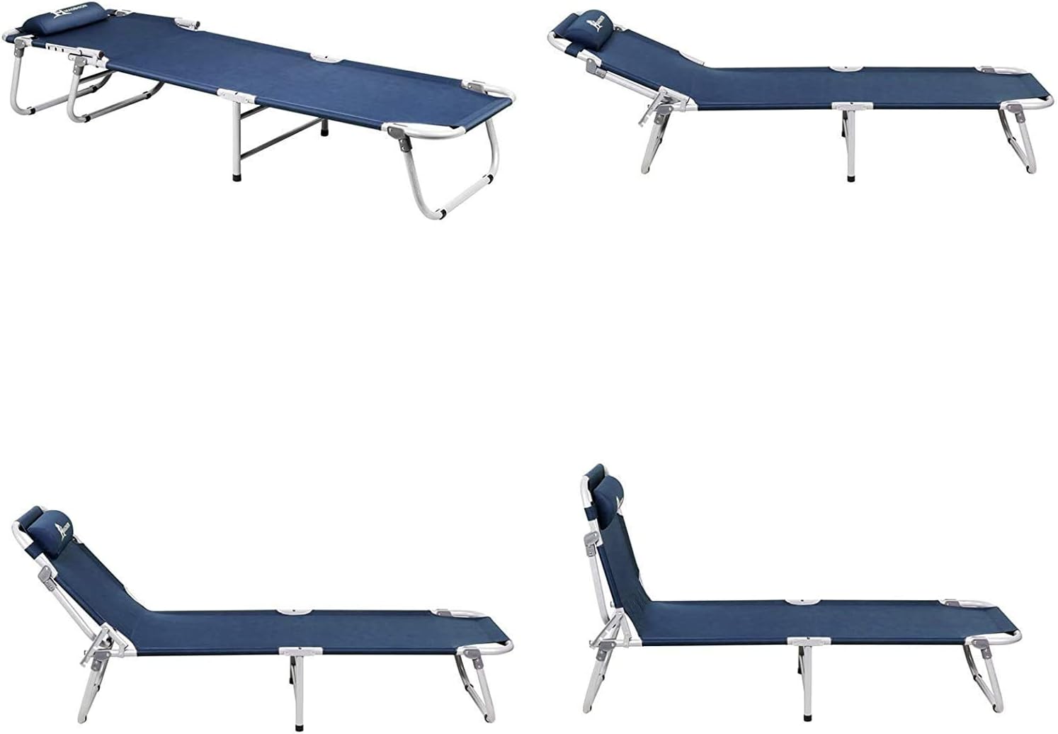 Magshion Catre portátil plegable militar para campamento, catre ligero para acampar al aire libre para adultos, fácil de instalar con bolsa de