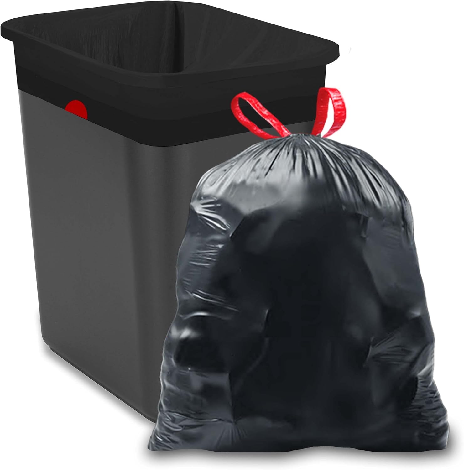 Ultrasac Bolsas de basura de 8 galones, paquete de 400-22 x 22 pulgadas, 1.0 mil (equivalente) para el hogar, el baño y la oficina