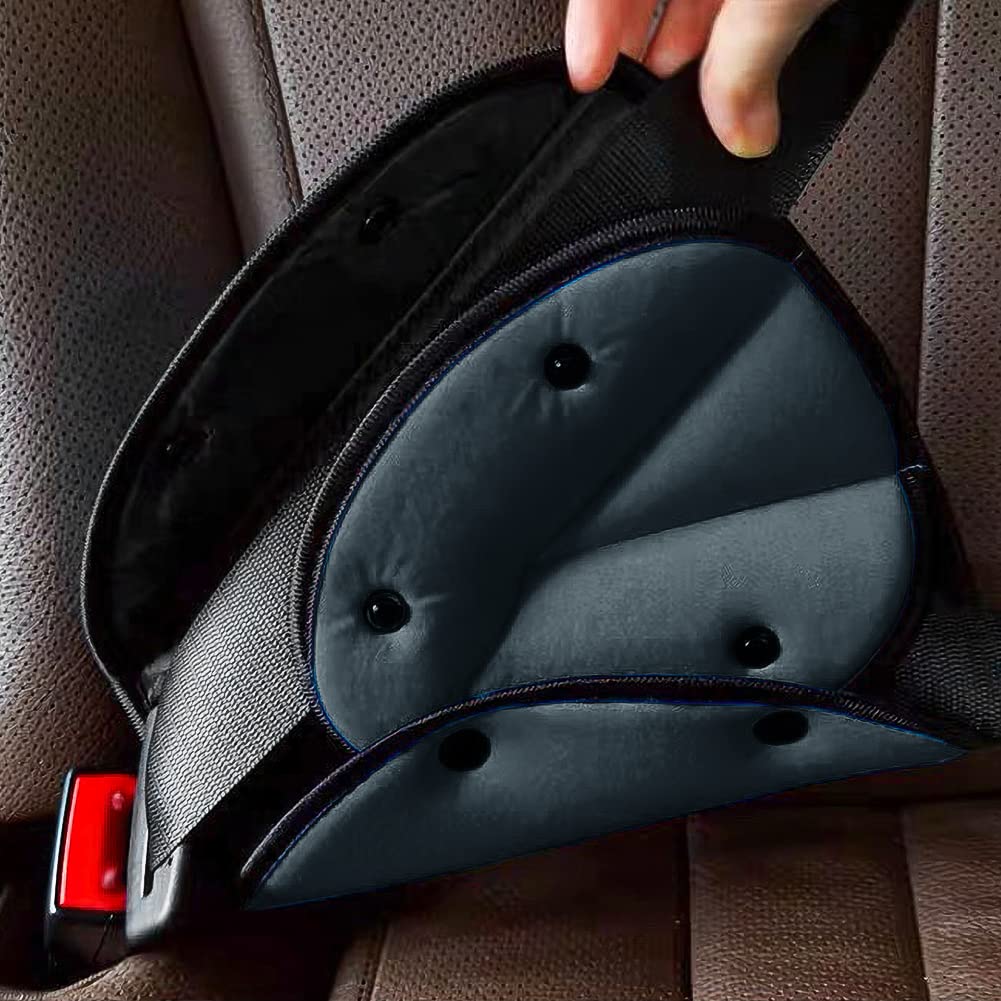 Ajustador de cinturón de seguridad de automóvil para niños, universal, triangular, funda de seguridad para automóvil, arnés de algodón suave,