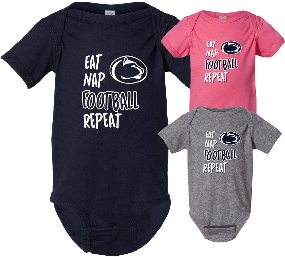 Penn State – Enredadera de fútbol con licencia oficial para bebés