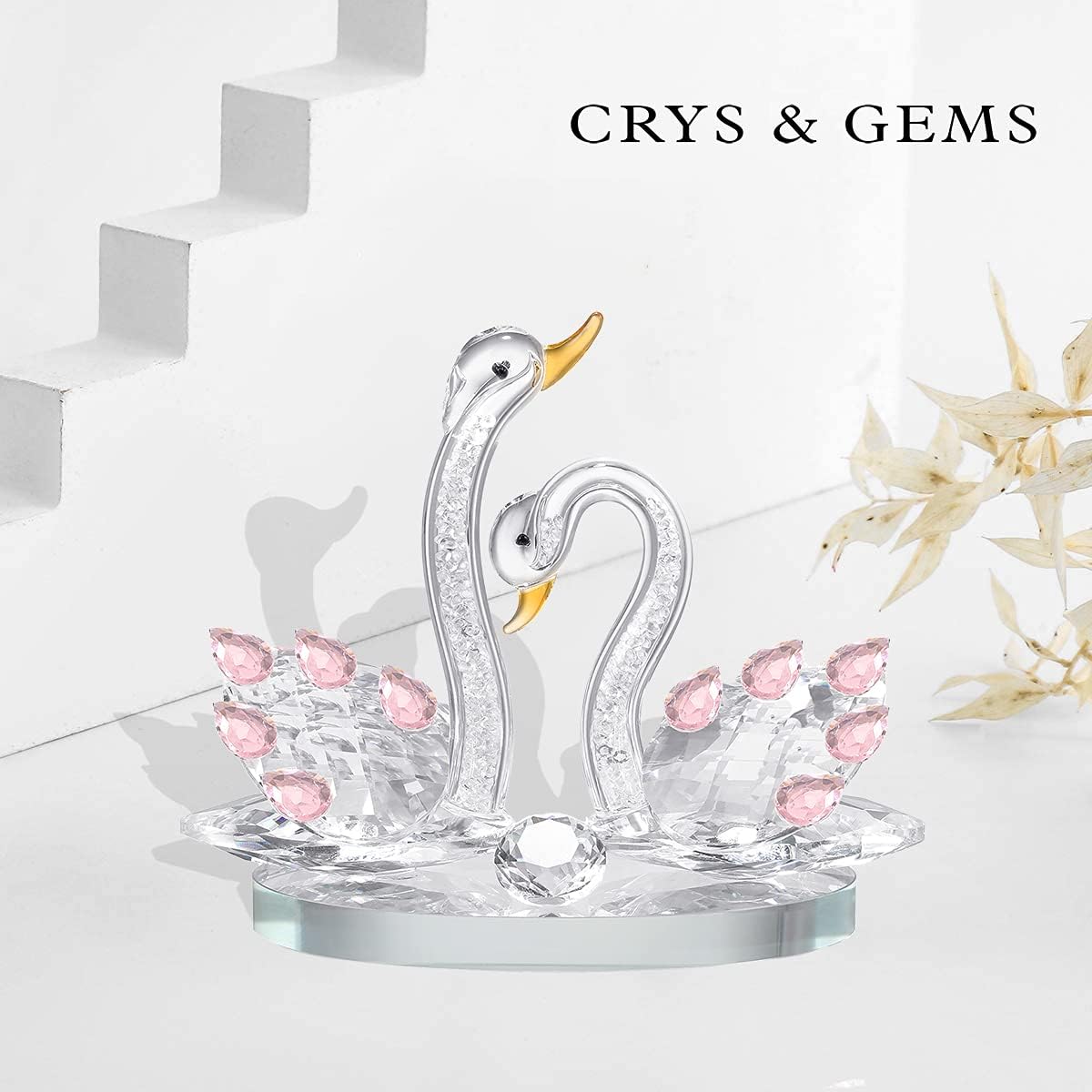 Cisne de cristal, regalo de cumpleaños, regalo de boda, día festivo, Navidad, regalo de Acción de Gracias, regalo para novia, regalo para esposa,