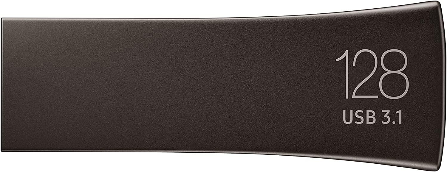 Samsung Paquete de unidad flash USB 3.1 de 128 GB Bar Plus 400MBs (MUF-128BE4) con (1) cordón GoRAM (128 GB)