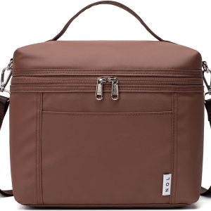 NOL Natural Organic Lifestyle – Bolsas de almuerzo aisladas para mujer, bolsa de refrigeración ligera de nailon impermeable para el trabajo NOL Natural Organic Lifestyle – Bolsas de almuerzo aisladas para mujer, bolsa de refrigeración ligera de nailon impermeable para el trabajo