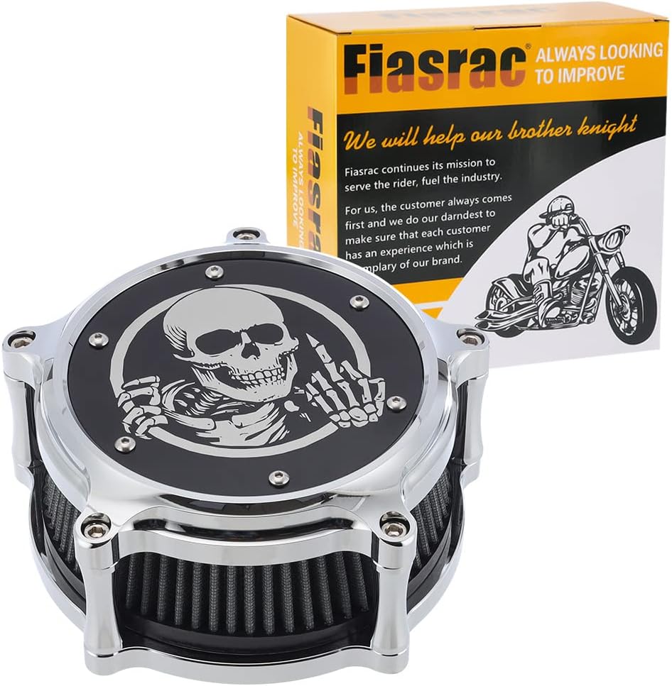 Filtros de filtro de aire CNC de aluminio para motocicleta, filtro de aire estilo calavera, kit de admisión para Touring FLHXS Street Glide Special