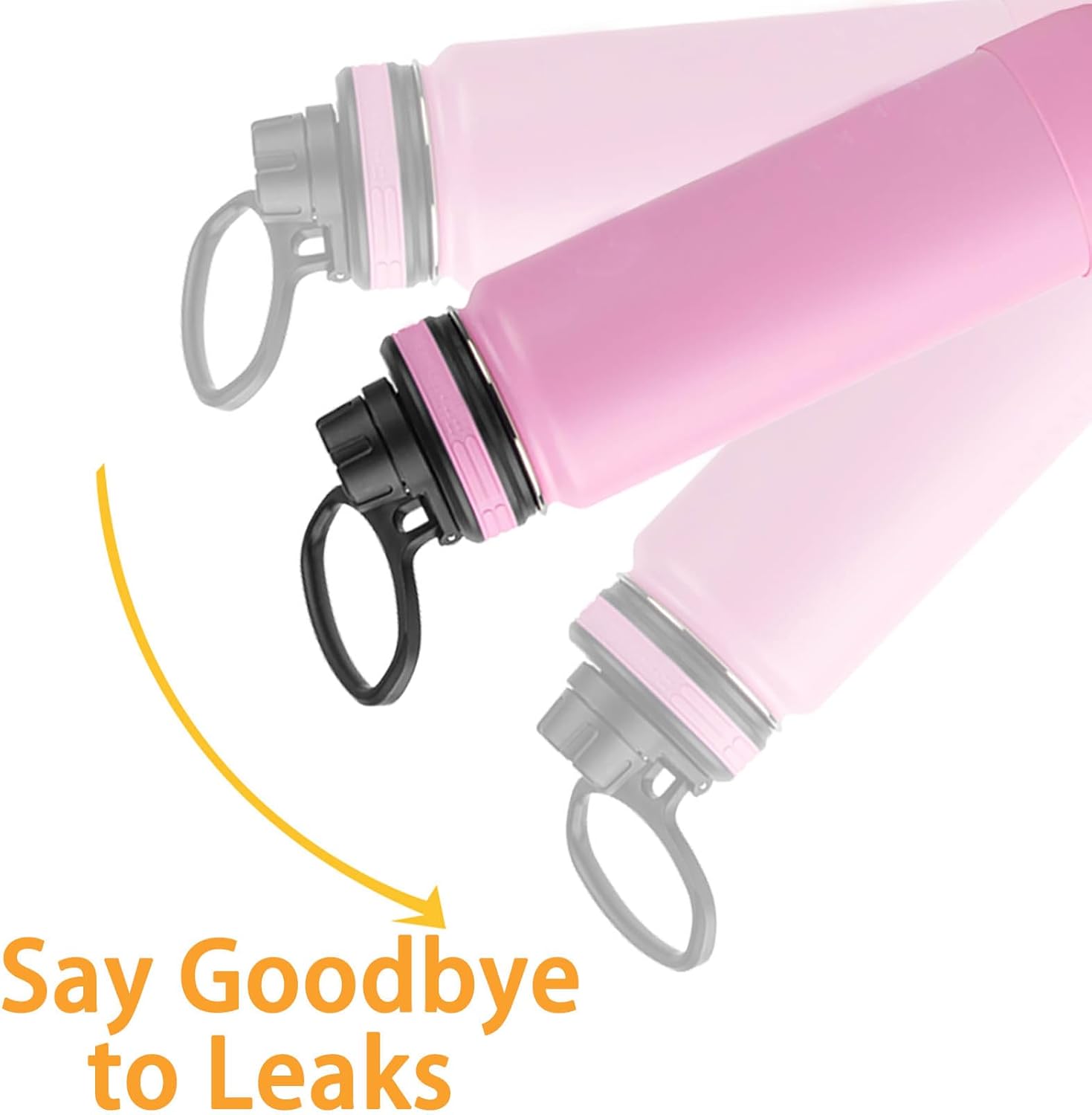 Thermoflask – Junta de botella de agua de repuesto para tapa de botella de agua aislada de acero inoxidable de 24 oz40 onzas, 3 juegos de juntas de