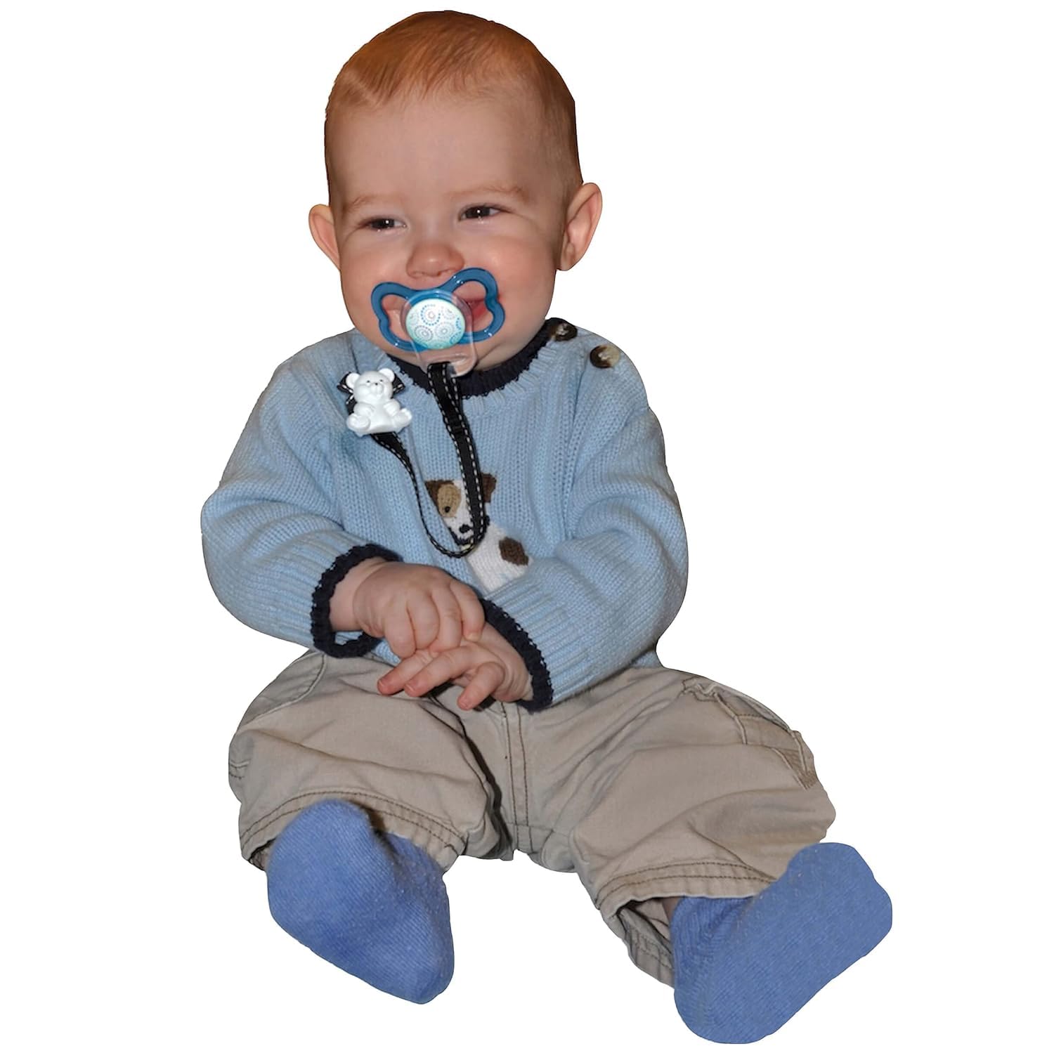 Baby Buddy Clip universal para chupete – Se ajusta al paci o se fija con anillo de silicona de ajuste universal, clip para chupete, para bebés de 4