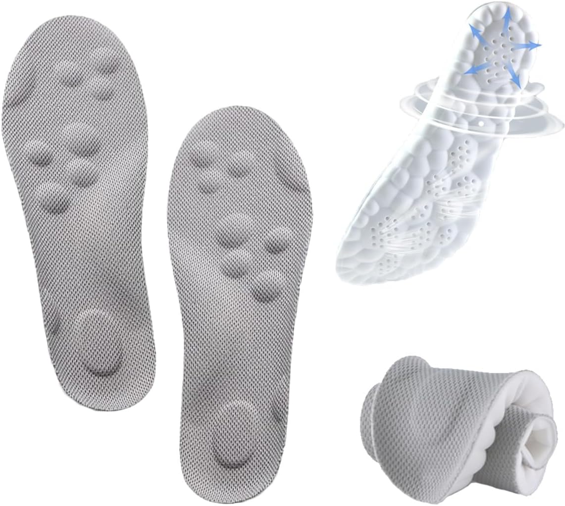 Plantilla con tecnología 4D Cloud, plantillas súper suaves, ultra cómodas, plantillas 4D, revolucionaria plantilla ortopédica, alta elasticidad en