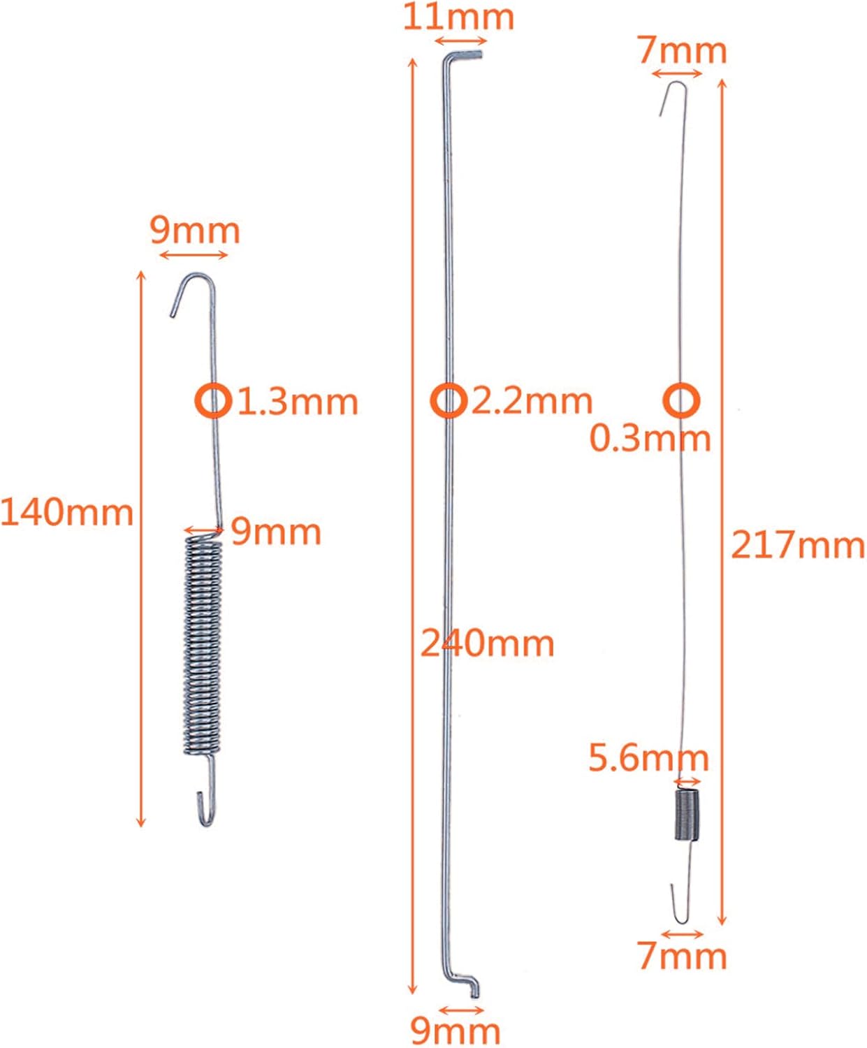 Valla de enlace de resorte del gobernador de vuelta del acelerador para Honda GX340 GX390 16555-ZE3-000, kit de resorte de barra de enlace del