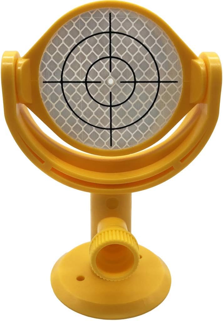 Mini prisma topografía, prisma de topografía hoja reflexiva de la blanco con el tenedor MP103 con el punto de mira impreso