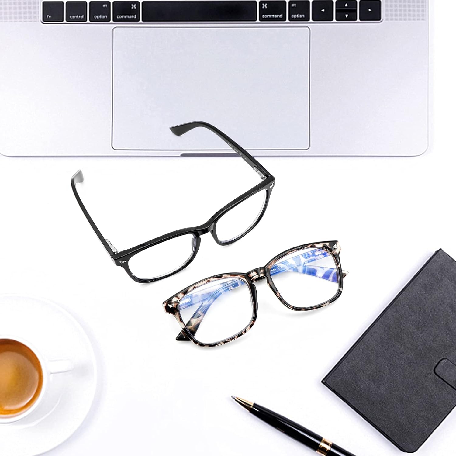 BONCAMOR Lentes de lectura multienfoque progresivo para hombres y mujeres paquete de 3 unidades antifatiga ocular de calidad para lectores de - Imagen 8