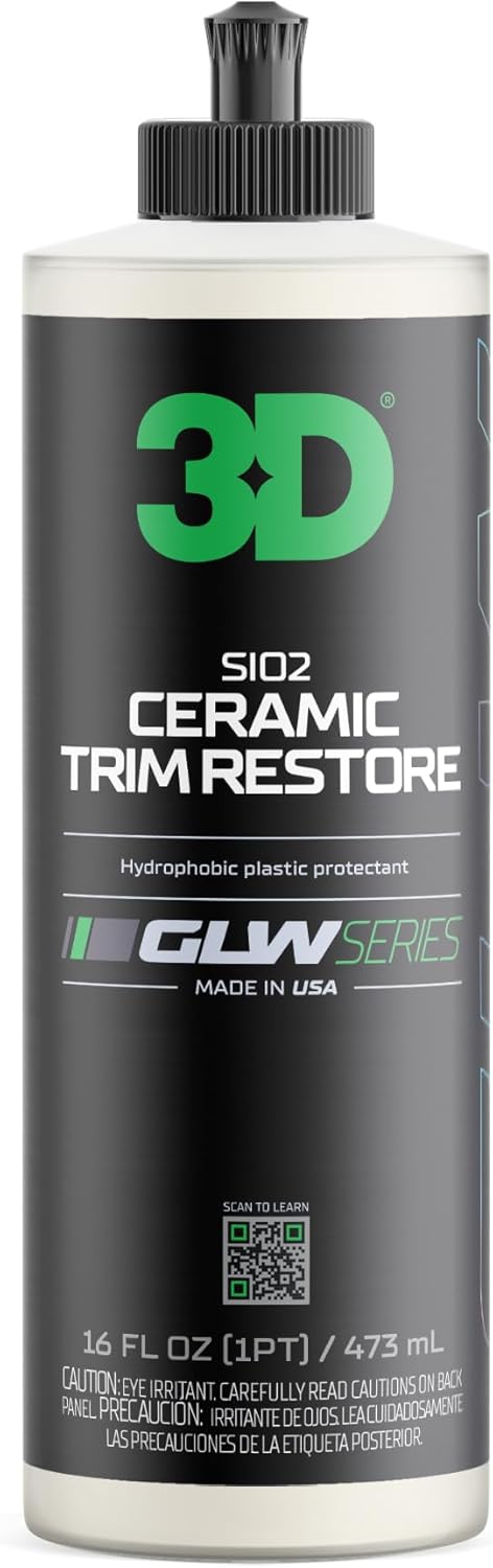 3D Restauración de molduras de cerámica SiO2, serie GLW  Ultimate Hydrophobic Trim Reviver  Restauración, brillo y protección con infusión de SiO2