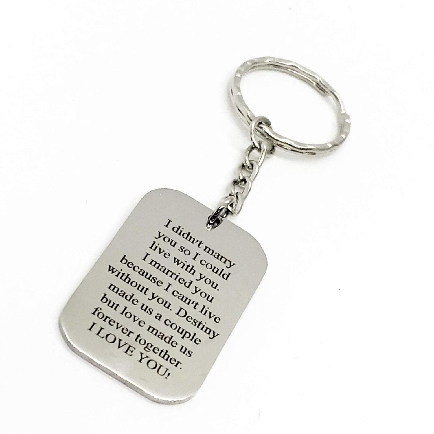 Husband Gift, Wife Gift, Love Keychain, I Cant Live Without You, Anniversary Gift, Gift For Wife, Gift For Husband, Wedding Gift, Honeymoon