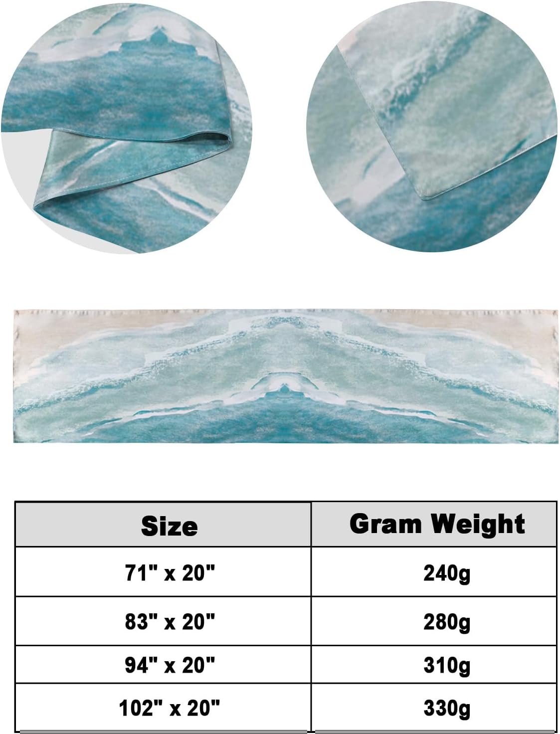 Caminos de cama de playa de verano para cama de tamaño individual, mantas decorativas costeras para pie de cama, manta de cama náutica náutica color