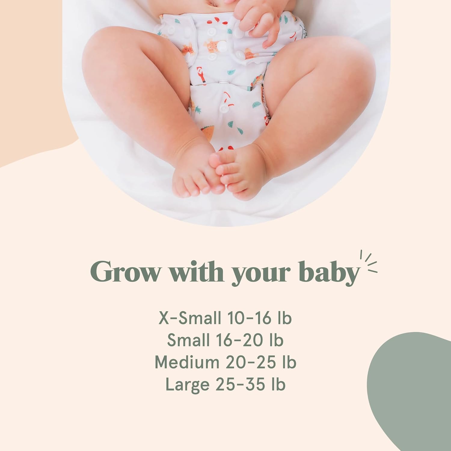 LA PETITE OURSE 4 pañales impresos de tela a presión de tamaño único con 8 inserciones de bambú de 4 capas + 1 bolsa húmeda gratis, para bebés que
