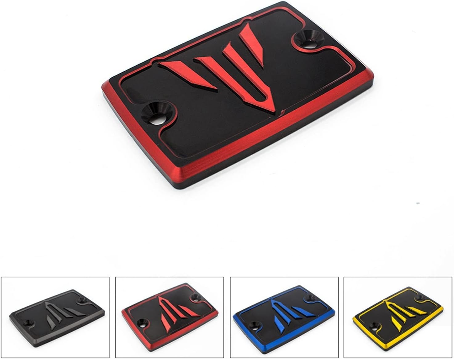 LCCDZ Aluminum Motorcycle CNC Brake Reservoir Tank Cover Cap Compatible With Yamaha MT07 MT-07 Tracer700 MT-09 MT09 Tracer900 2014-2020 2019 2018