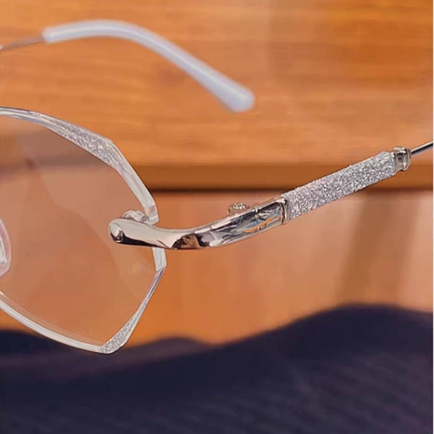 YAMIELO Glassesify – Gafas de lectura para mujer, sin montura de diamante, antiluz azul, ligeras