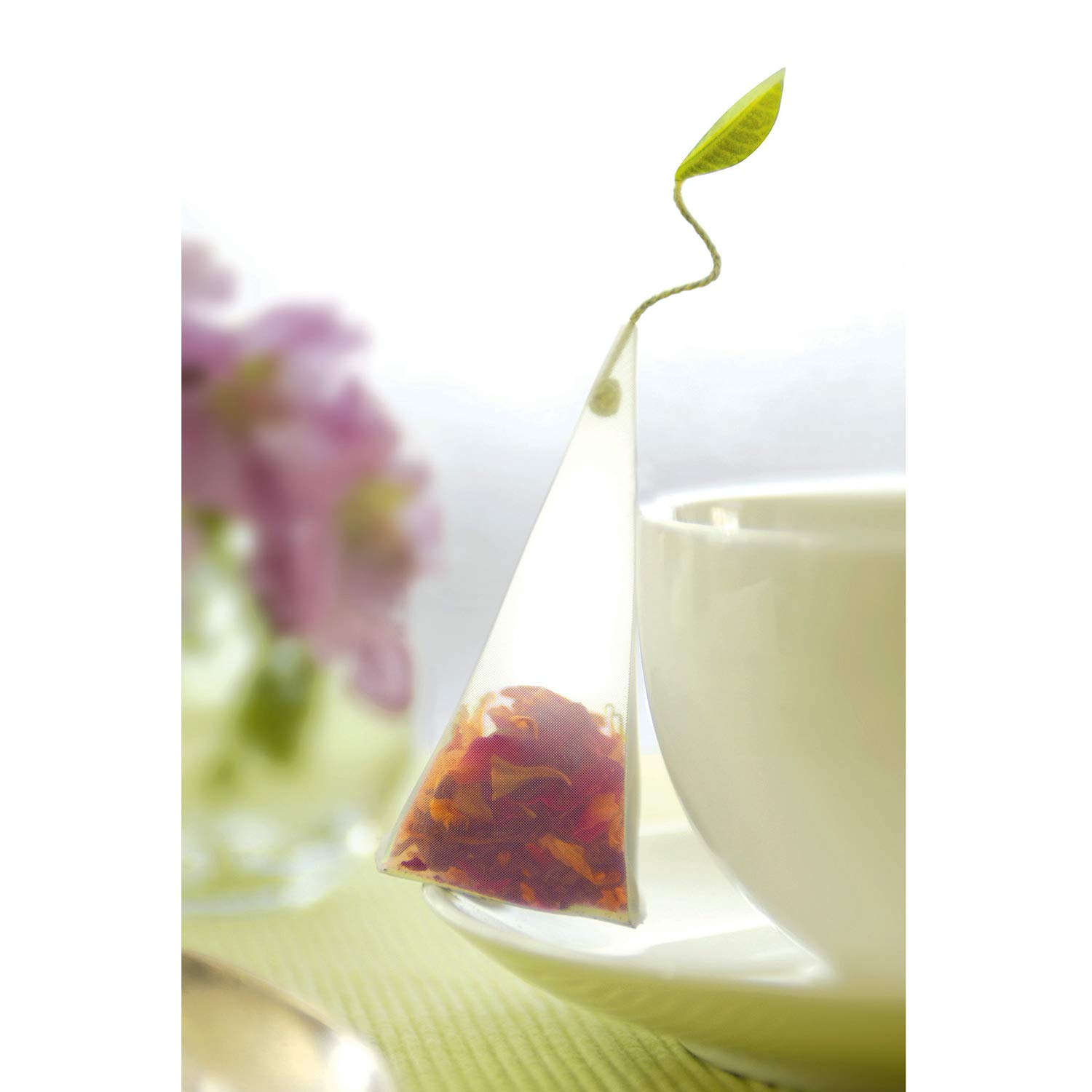 Tea Forte Surtido de té negro, caja de presentación pequeña, juego de muestrario de té con 10 infusores de té en forma de pirámide hechos a mano
