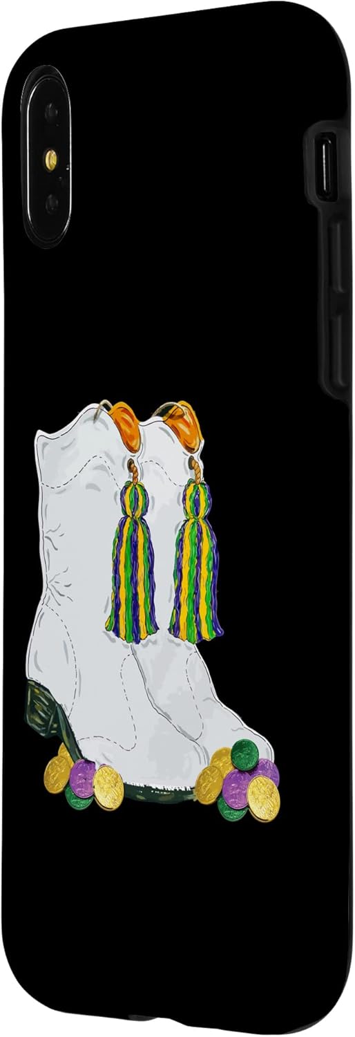 iPhone XXS Mardi Gras Majorettes Boots Funny Parade Festival Party Case
