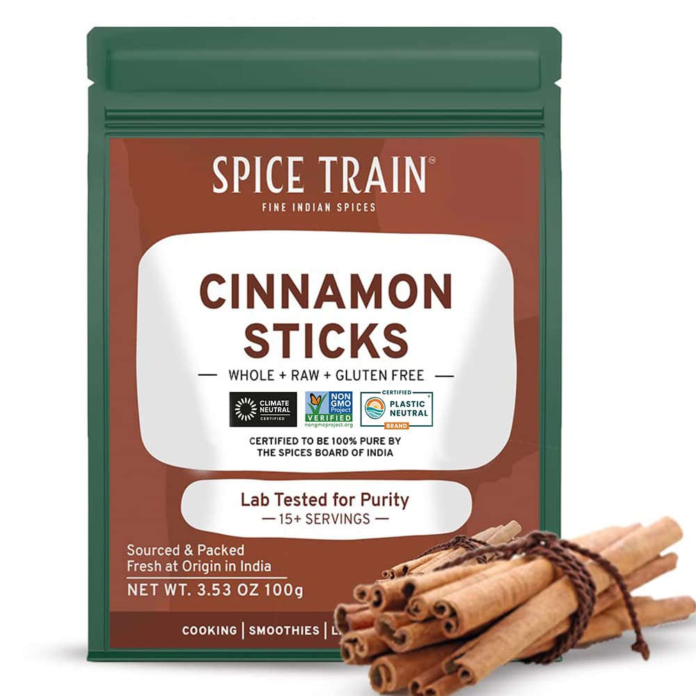 SPICE TRAIN, Palitos de canela (3.53 oz) + comino entero (14.00 oz)