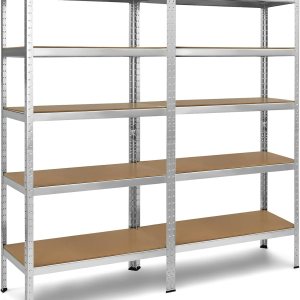 Tangkula Estantes de almacenamiento de 72 pulgadas, estante de garaje de 5 niveles con marco de acero resistente, estantería de almacenamiento Tangkula Estantes de almacenamiento de 72 pulgadas, estante de garaje de 5 niveles con marco de acero resistente, estantería de almacenamiento