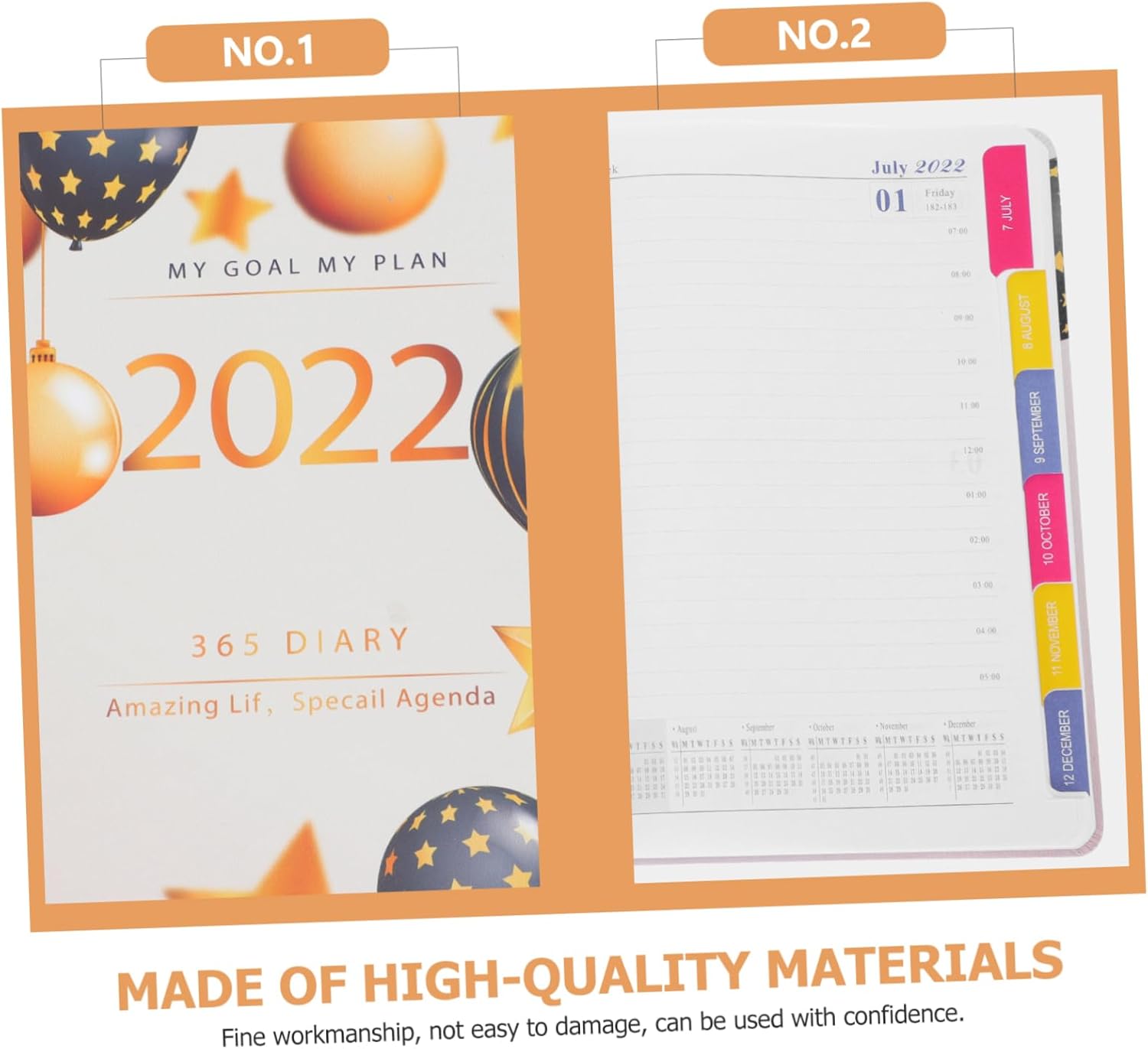 1 agenda 2022 con líneas para mini cuadernos para planificar listas de tareas, planificar el tiempo, agenda diaria, cuaderno de notas A5, libro de