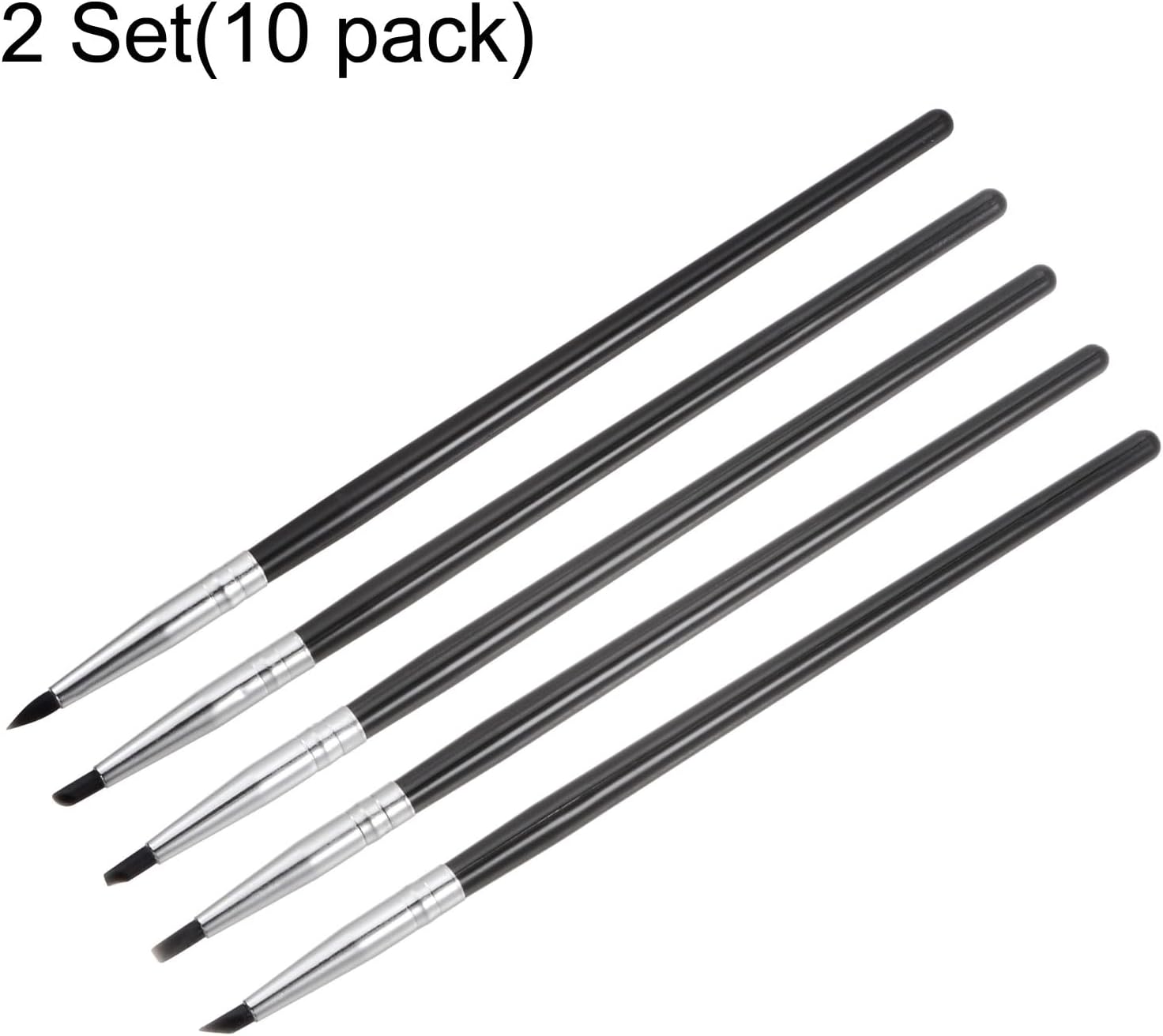 HARFINGTON Juego de 10 herramientas para esculpir arcilla, moldeador de arcilla con punta de goma, pinceles de silicona, herramienta de tallado para