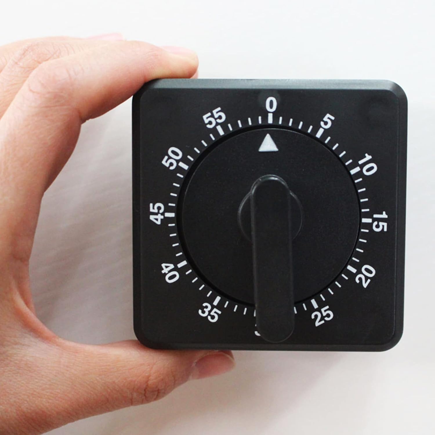 Temporizador mecánico Cronómetro de 60 minutos para cocinar, hornear, gimnasio, entrenamiento, estudio, reloj de cuenta regresiva visual para