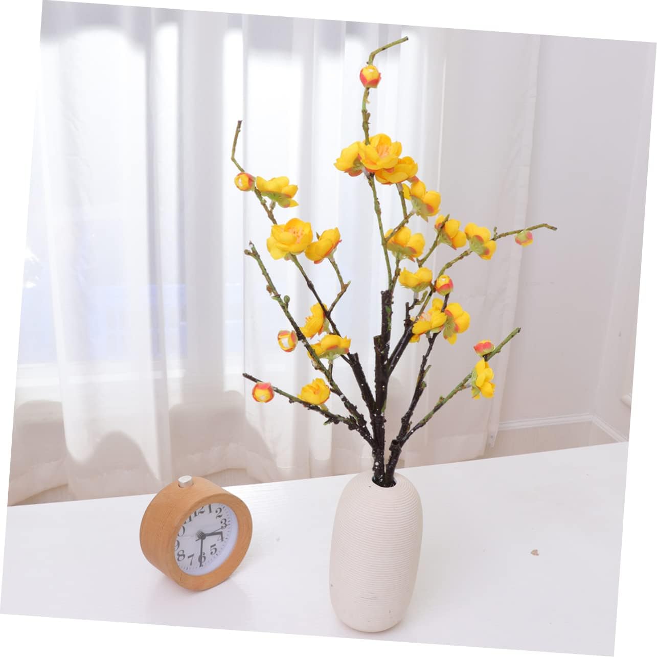Garneck 3 pcs Bouquet Artificial Flowers Artificial Floral Fake Flower Stems Faux Flower Branches Silk Flower stem Realistic Flower Branches
