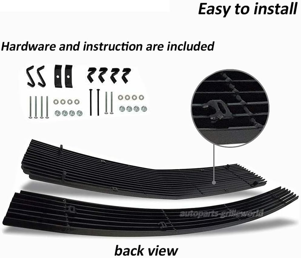 Combo de insertos de rejilla cromada Billet para Ford Mustang V6 Premium 2005-2009 parrilla delantera 2 piezas 2008 2007 2006