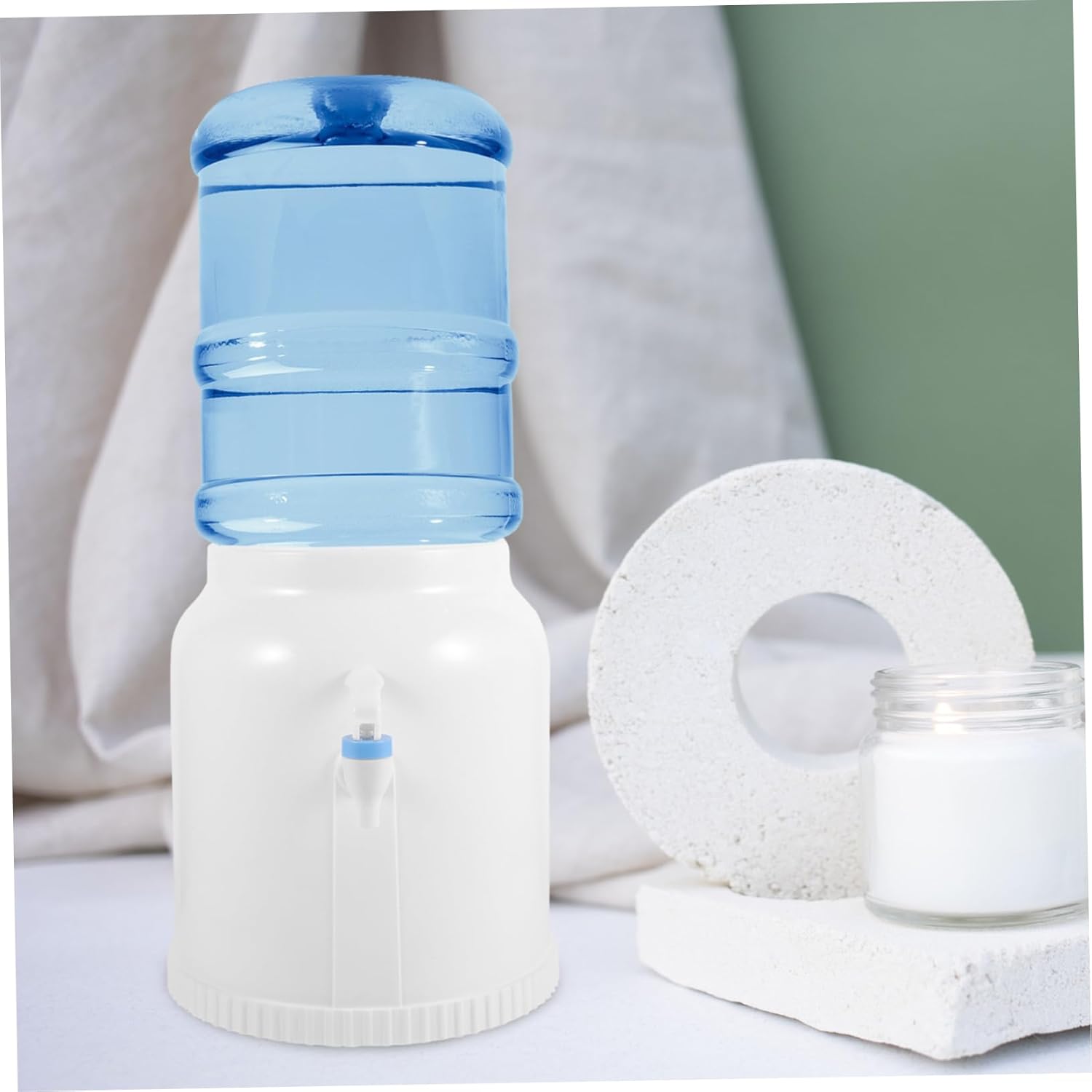 Dispensador de agua simple para botella de galón, enfriador de agua, dispensador de agua mineral de plástico, mini estante dispensador de agua,