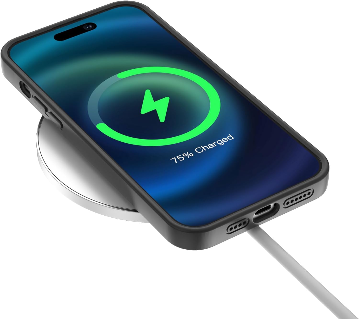 Funda de silicona para iPhone 12 Pro con soporte de anillo magnético, iPhone 12 Pro de 6.1 pulgadas para mujeres y hombres compatible con MagSafe