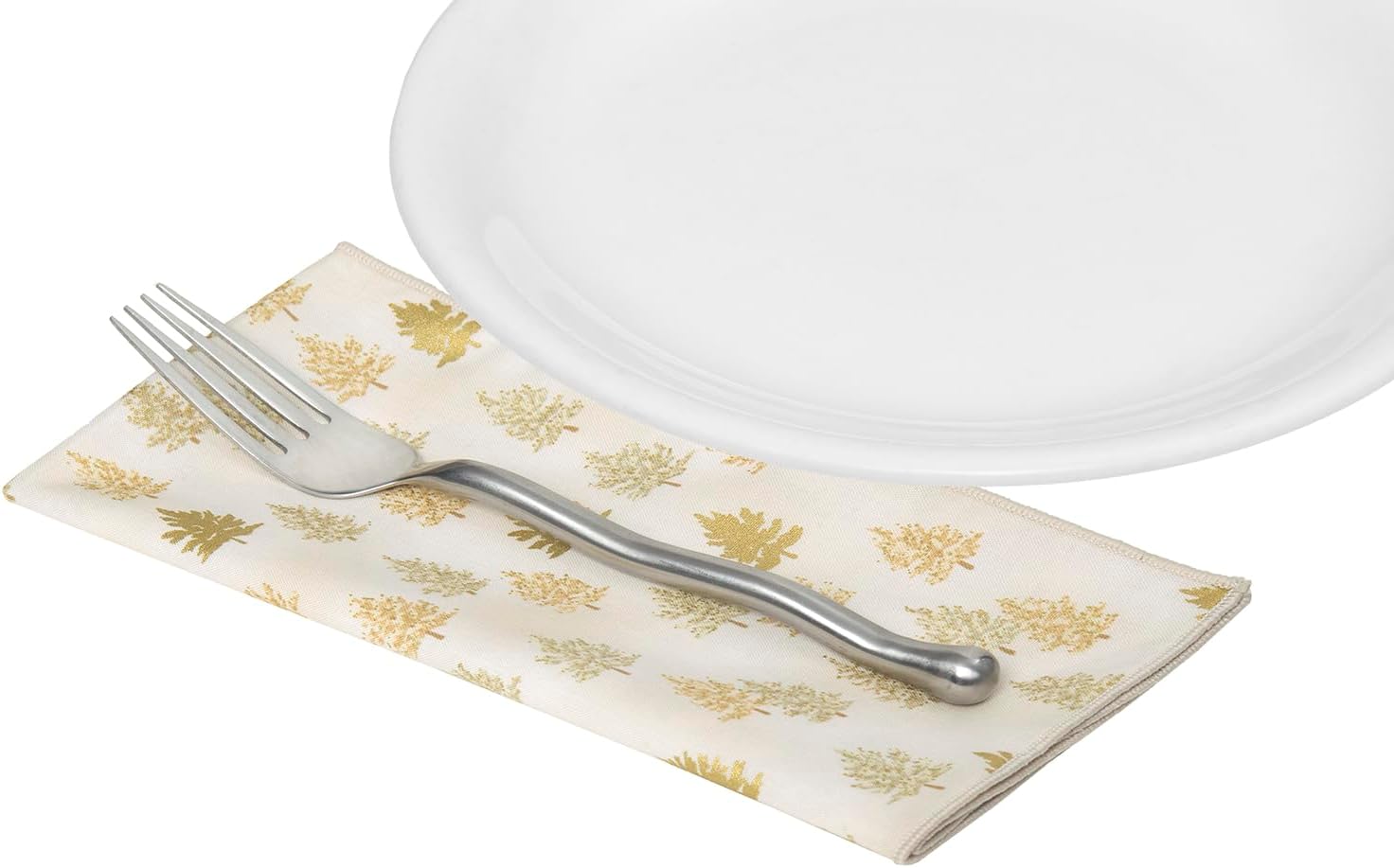 Juego de 12 servilletas de tela de 18 x 18 pulgadas, elegantes servilletas de lino 100% algodón, decoración de mesa de Navidad y juego de mesa de