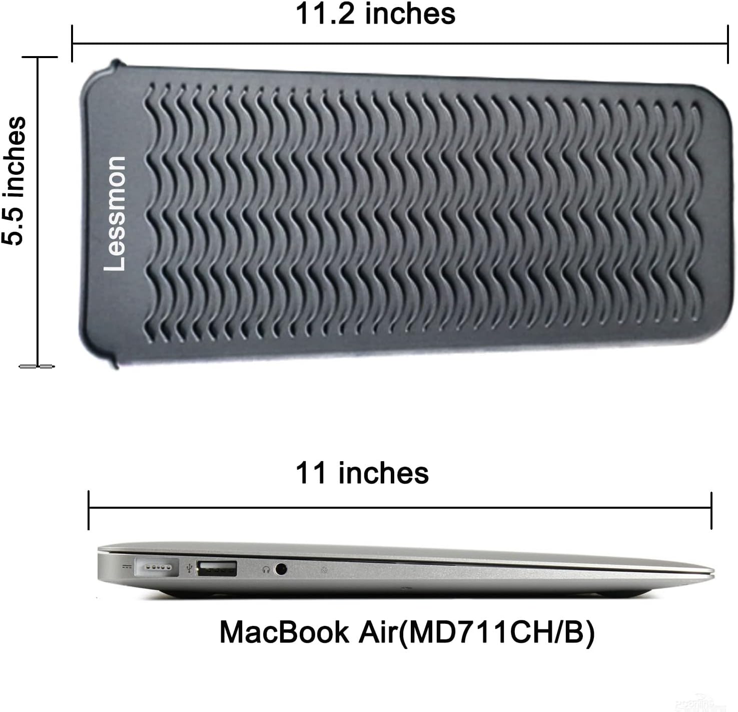 Bolsa de silicona resistente al calor, cubierta para rizadores, alisadores de pelo, planchas y otras herramientas de cabello caliente, altura 11.5