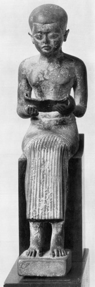 Imhotep – Póster C600 BC de bronce negEgyptian Physician Architect And Sage Bronze Statuette C600 BC (18 x 24 pulgadas)