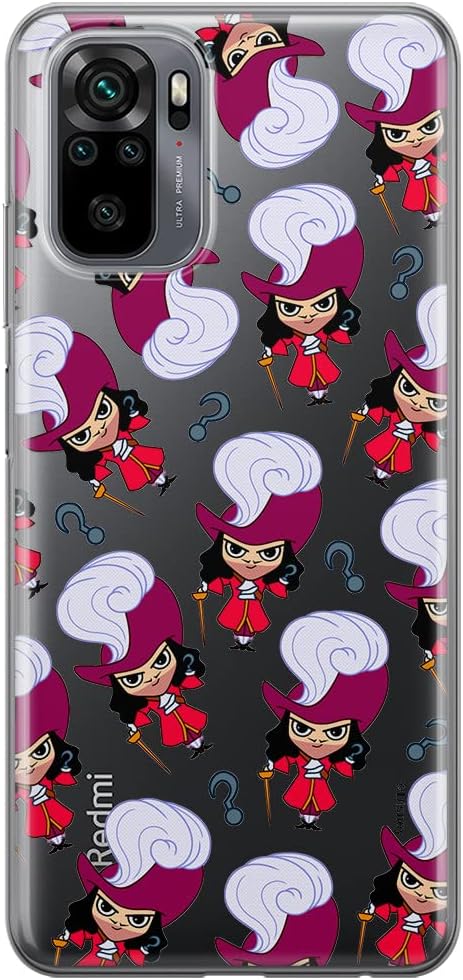 ERT GROUP Mobile Phone case for Xiaomi REDMI Note 10 10S Original and Officially Licensed Disney Pattern James Hook 002 optimally adapted to The