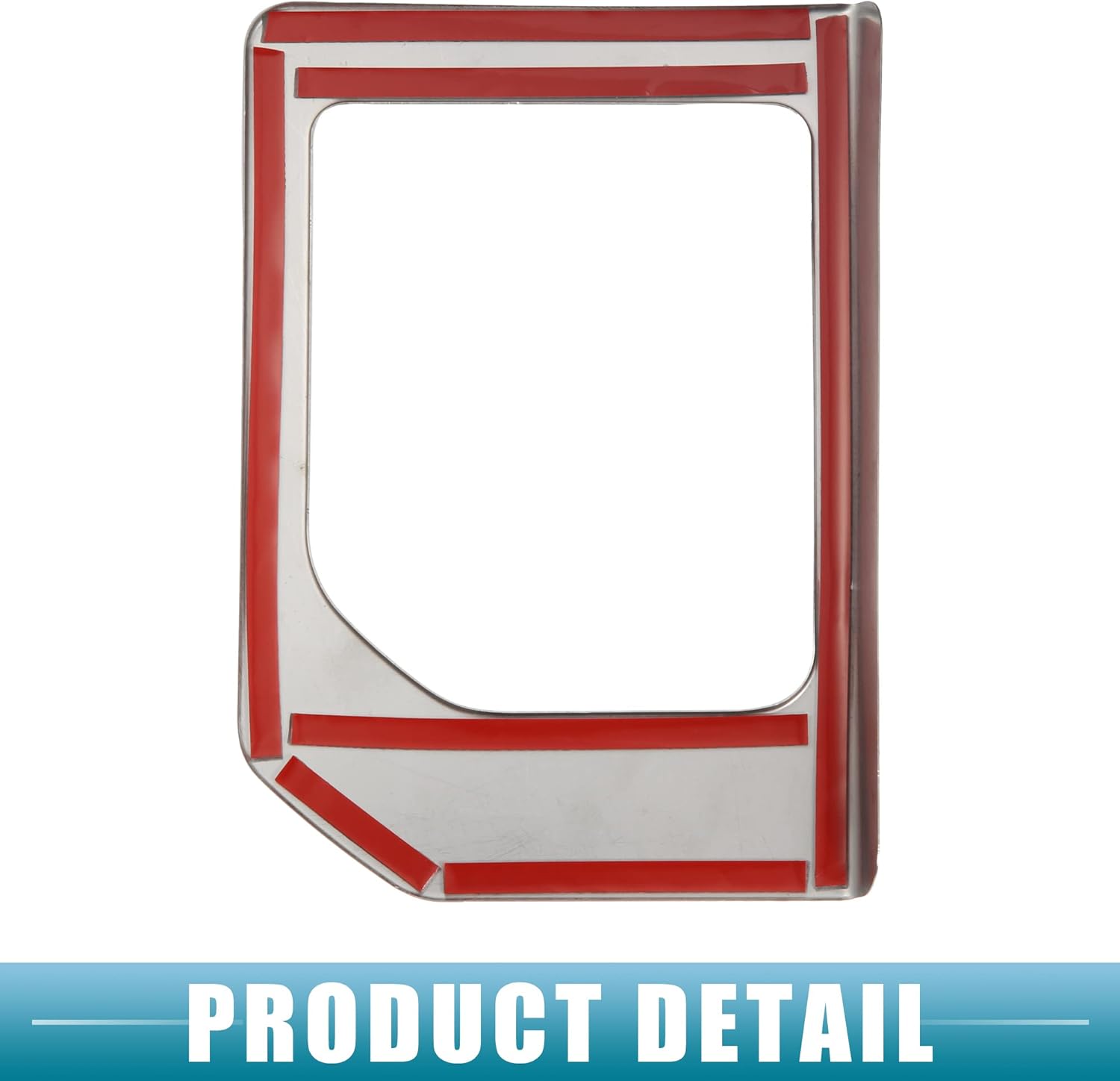 A ABSOPRO Adhesivo para marco de palanca de cambios central para Toyota Tundra 2014 2015 2016 2017 2018 2019 2020 2021 acero inoxidable tono plateado