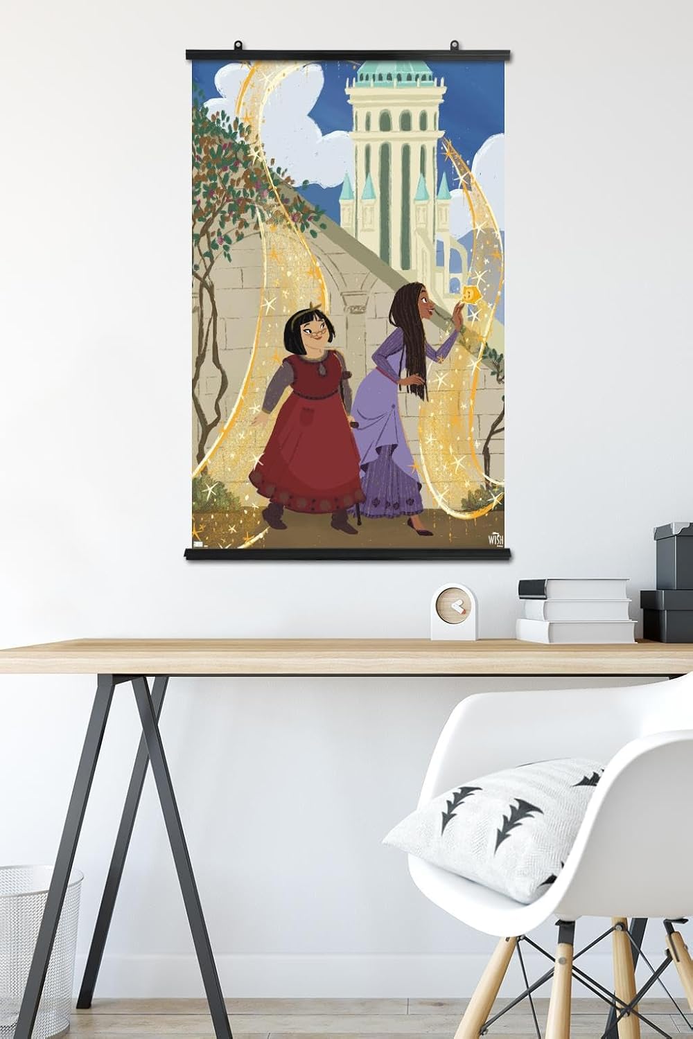 Trends International Disney Wish – Póster de collage de 3 (Friends), póster de pared, 22.37 x 34.00 pulgadas, paquete de póster y clip prémium