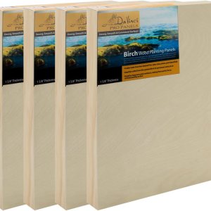 Jerry’s Artarama Davinci Pro – Panel de pintura de madera de abedul  Paneles de madera de 12 x 24 pulgadas  Paquete de 4 paneles de madera Jerry’s Artarama Davinci Pro – Panel de pintura de madera de abedul  Paneles de madera de 12 x 24 pulgadas  Paquete de 4 paneles de madera