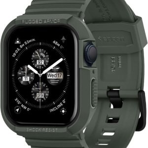 Spigen Rugged Armor Pro – Funda diseñada para Apple Watch con correa de las series 98SE276SE54 de 1.771.73 pulgadas, color verde militar Spigen Rugged Armor Pro – Funda diseñada para Apple Watch con correa de las series 98SE276SE54 de 1.771.73 pulgadas, color verde militar