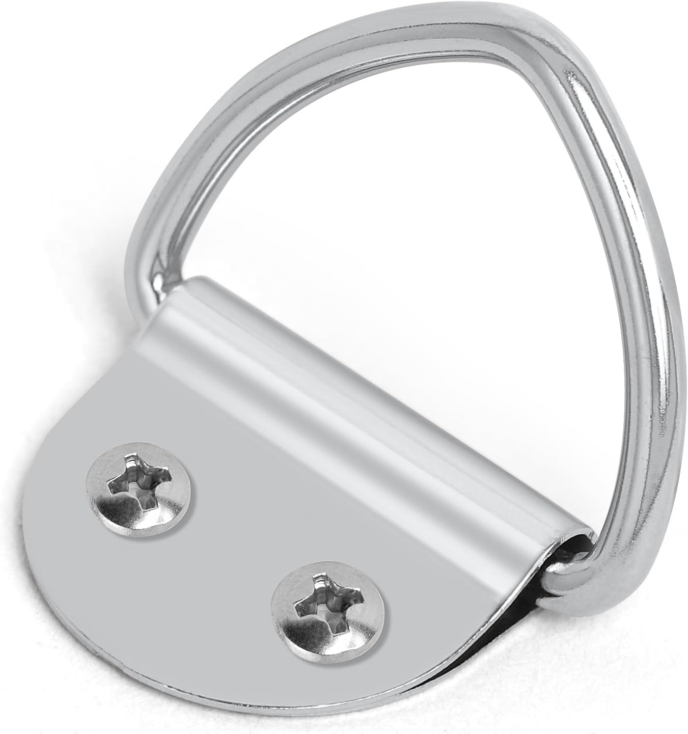 Paquete de 30 anillos pequeños de acero en V de anclaje para cargas en cajas, camiones, remolques de carga, caravanas, barcos con tornillos, color