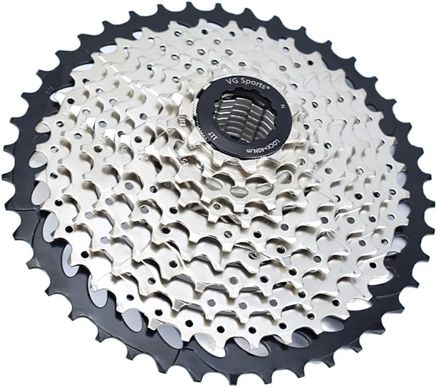 VG SPORTS 10 Speed Cassette 11-25T11-28T11-32T11-36T11-40T11-42T11-46T Bicycle Cassette Fit for Mountain BikeRoad Bike Cassette Compatible with