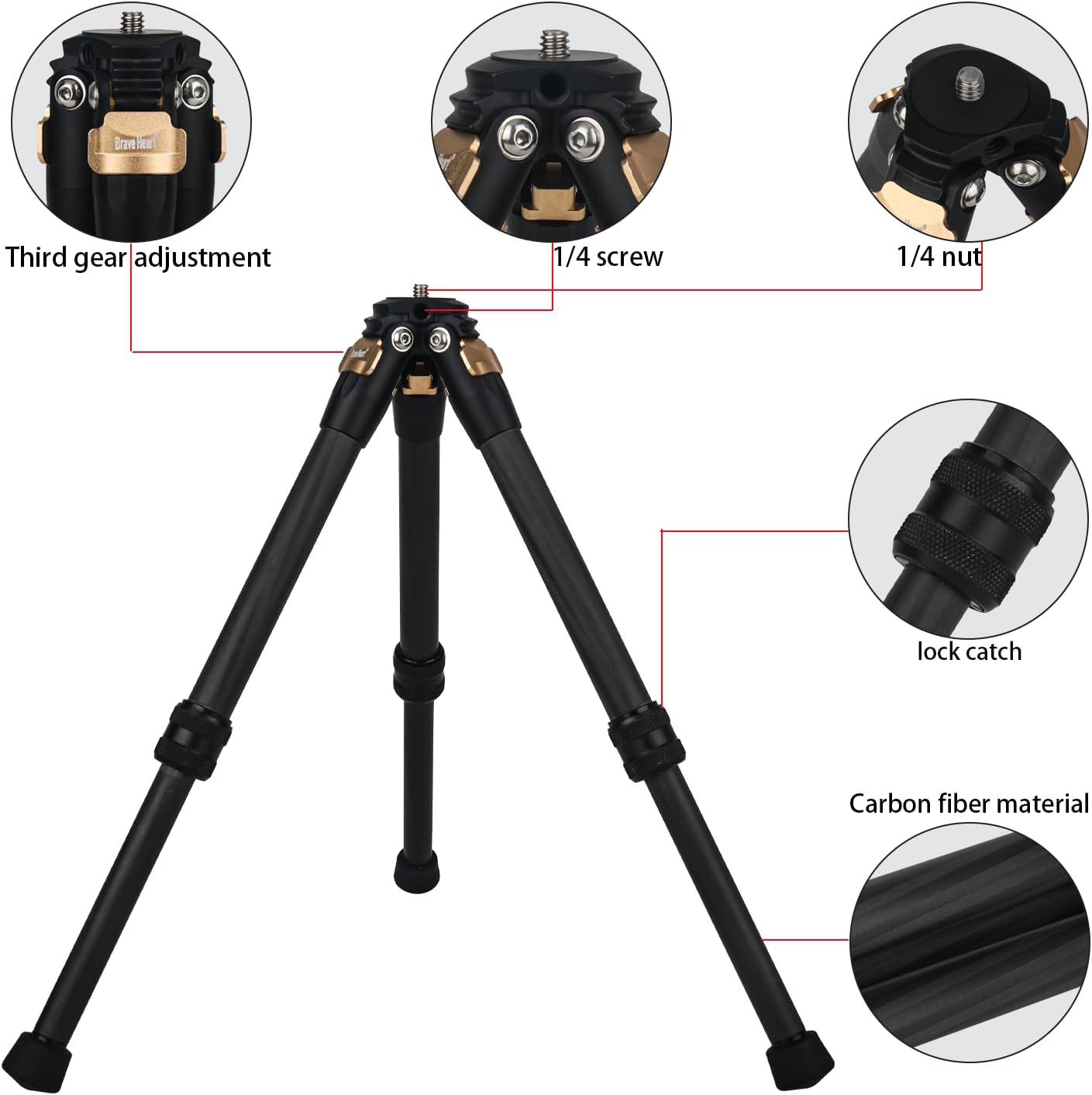 Universal Mini Portable Holder Trípode de fibra de carbono para insta360 Insta 360 one X3 X2 X RS R Gopro Go Pro Hero 12 11 10 9 8 7 6 5 4 3 y DJI