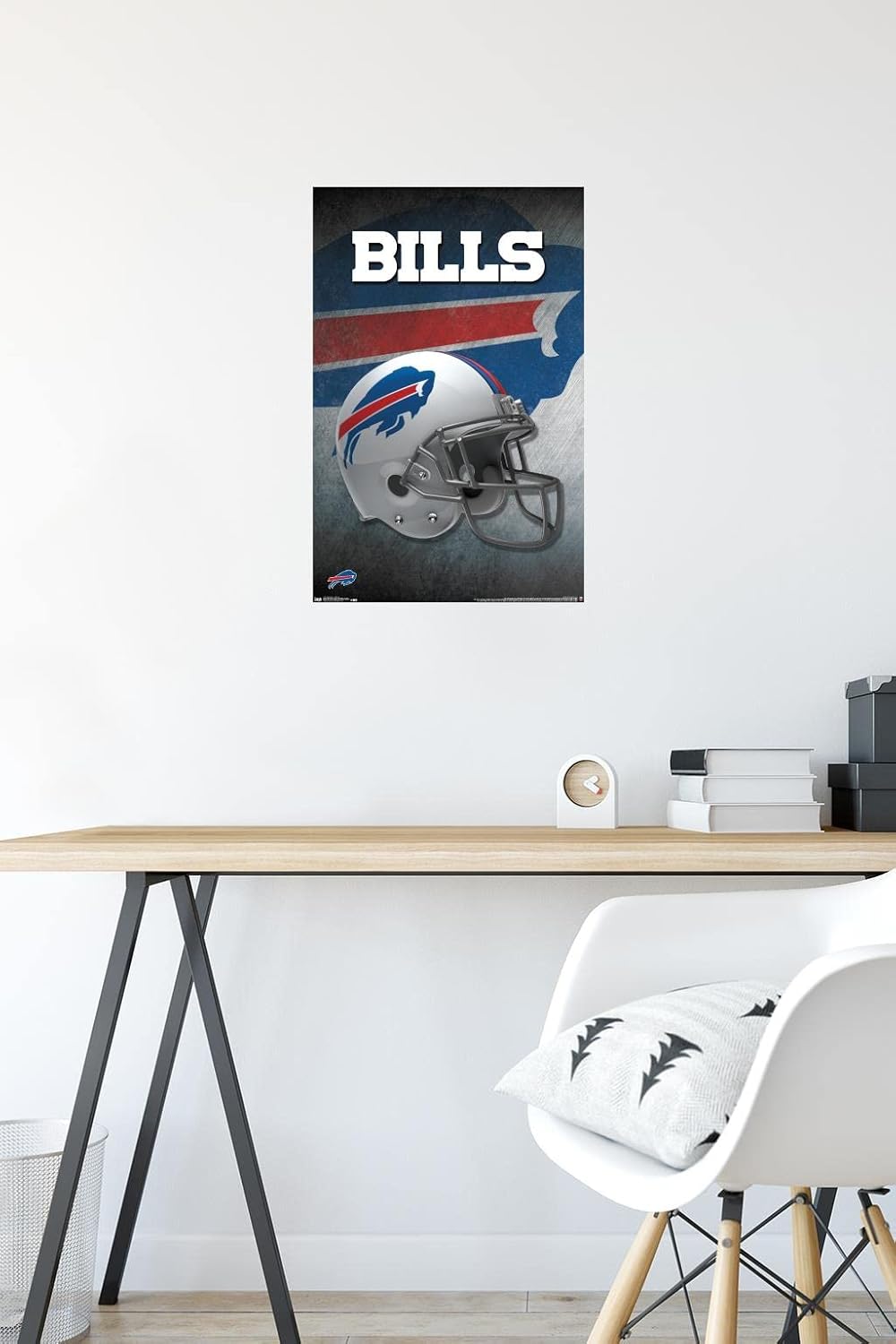 Trends International NFL Buffalo Bills – Póster de pared con casco 16, 14.725 x 22.375 pulgadas, versión premium sin marco