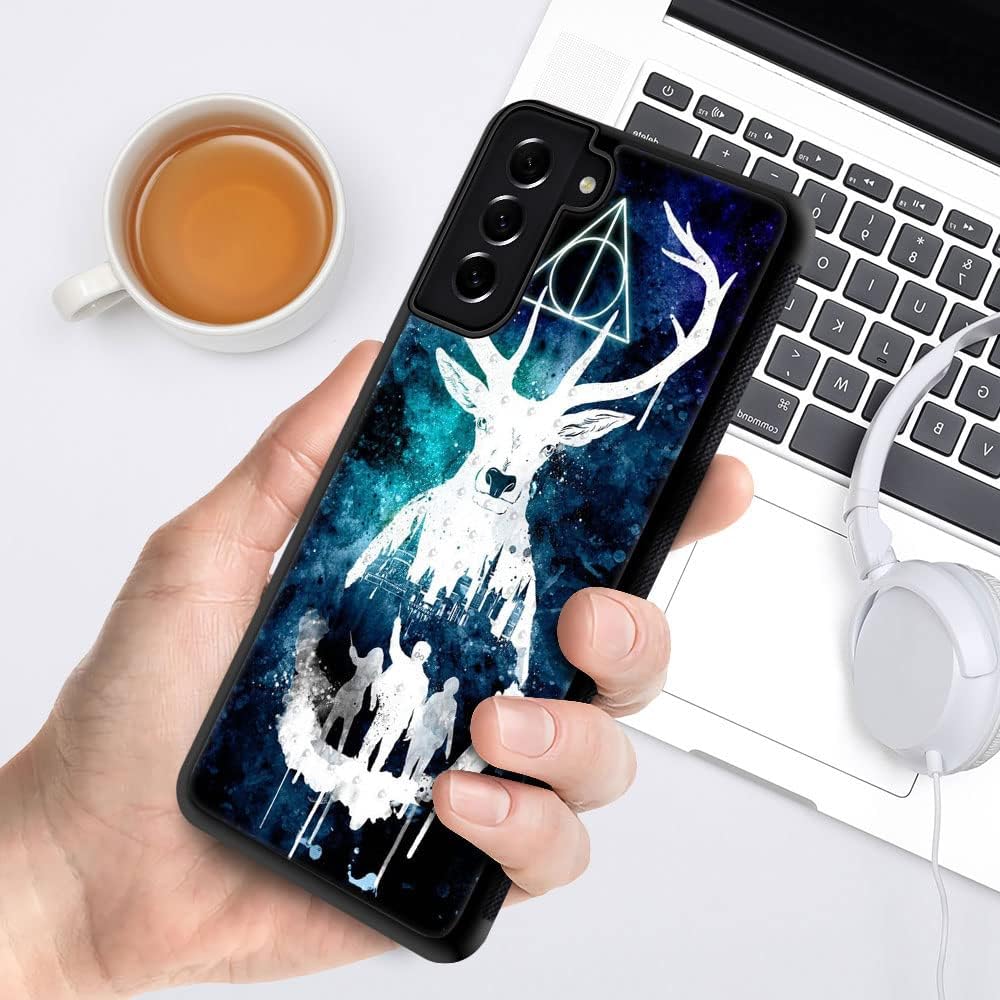 CARLOCA Funda compatible con Samsung Galaxy S22 Ultra, película de animación 714, diseño de patrón a prueba de golpes, plexiglás resistente a los