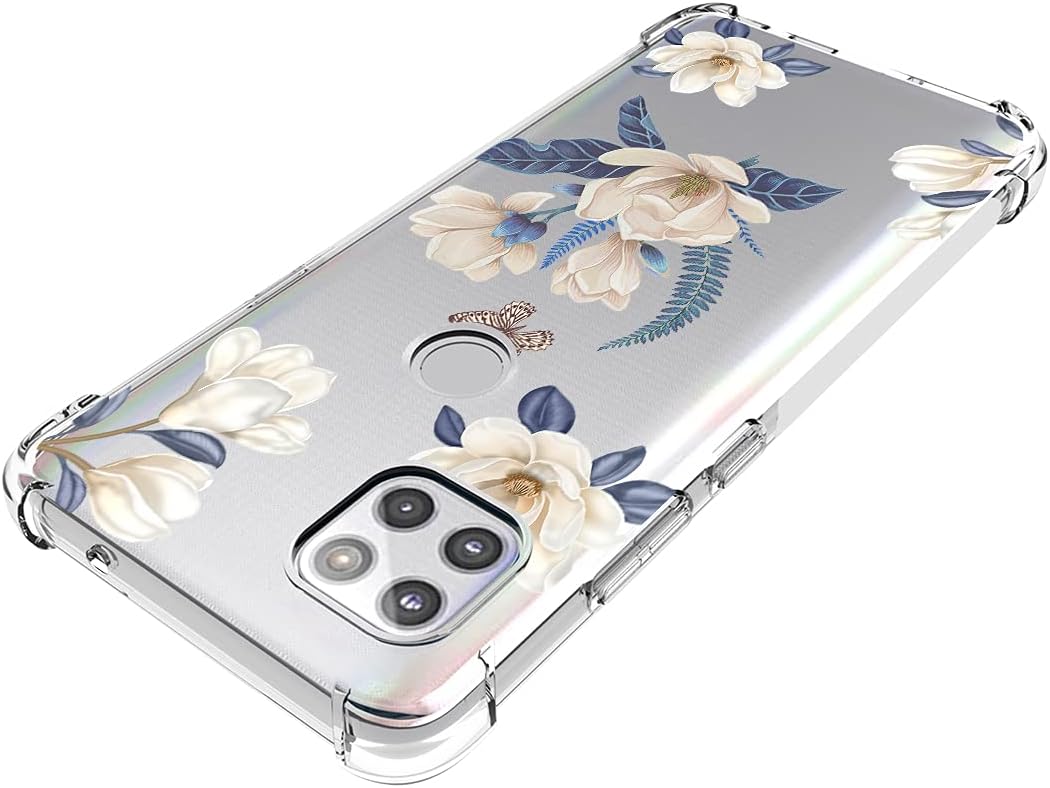 Funda para Moto One 5G Ace, Moto G 5G para niñas, transparente y delgada, a prueba de golpes, flexible de goma de poliuretano termoplástico, funda