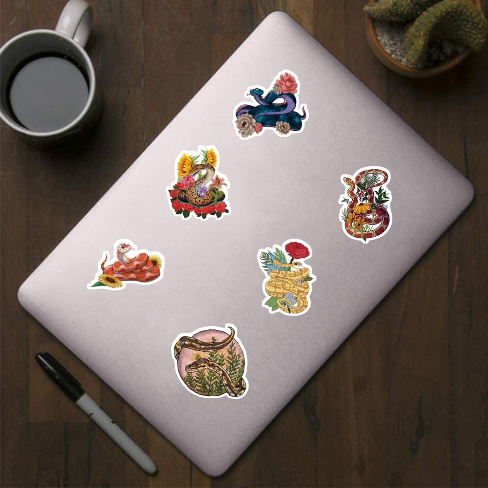 Calcomanías de serpiente (500 unidades) Paquete de 10 calcomanías de arte para mascotas  Calcomanías para niños, adolescentes, niñas, adultos,