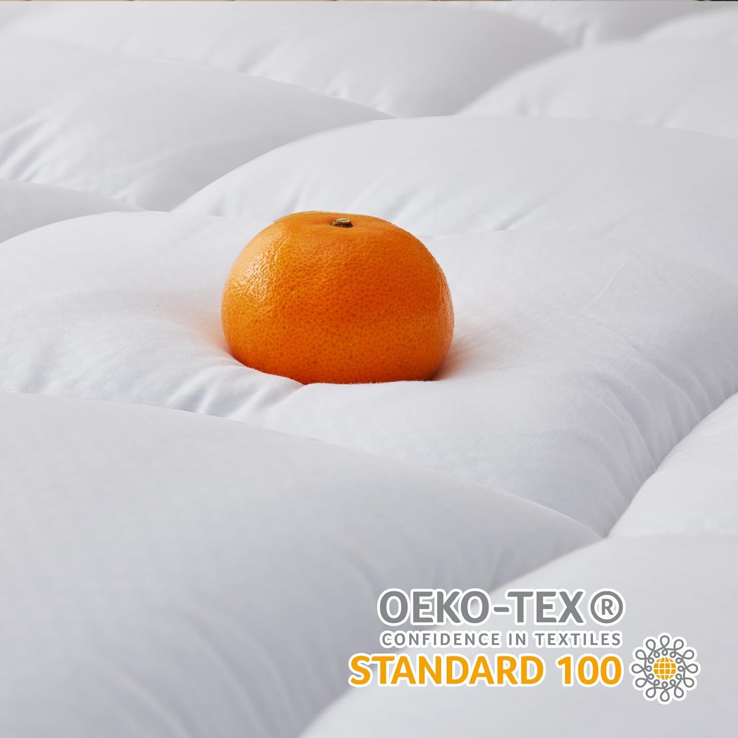 CozyLux Cubrecolchón tamaño matrimonial, 900GSM, extra grueso, para aliviar el dolor de espalda, funda de colchón de felpa con relleno alternativo