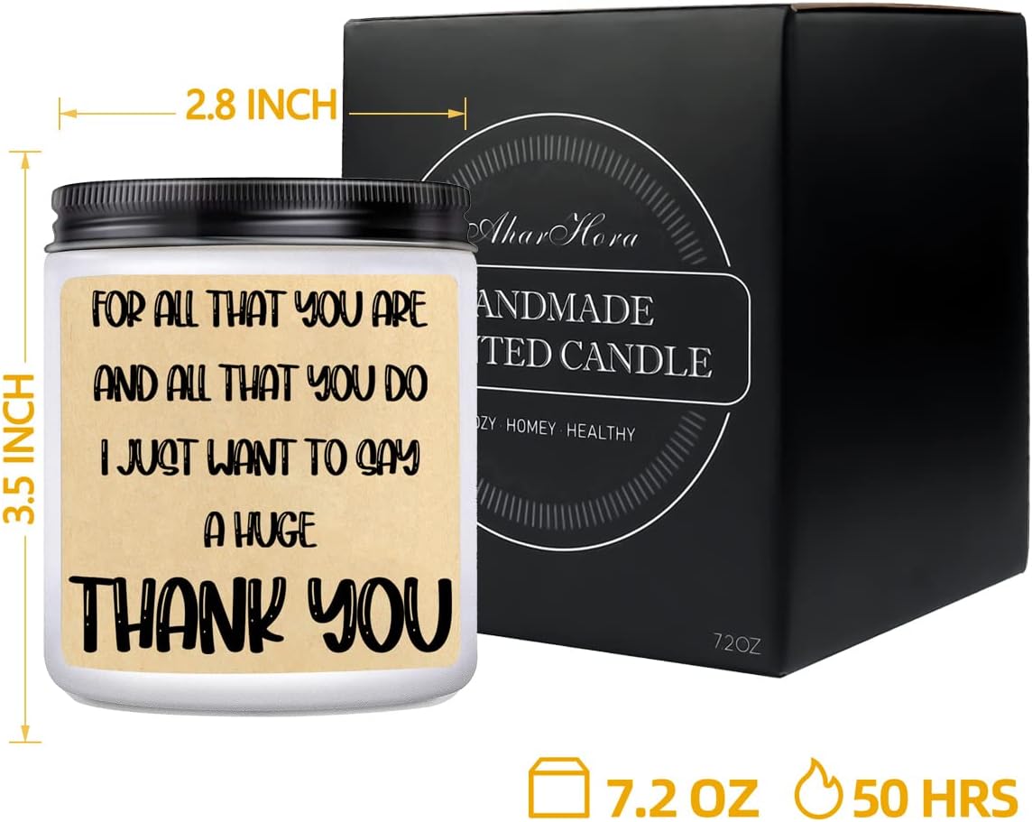Velas perfumadas de vainilla para mamá, regalos de velas de agradecimiento para mujeres, regalo cálido para el día de Acción de Gracias, Día de la