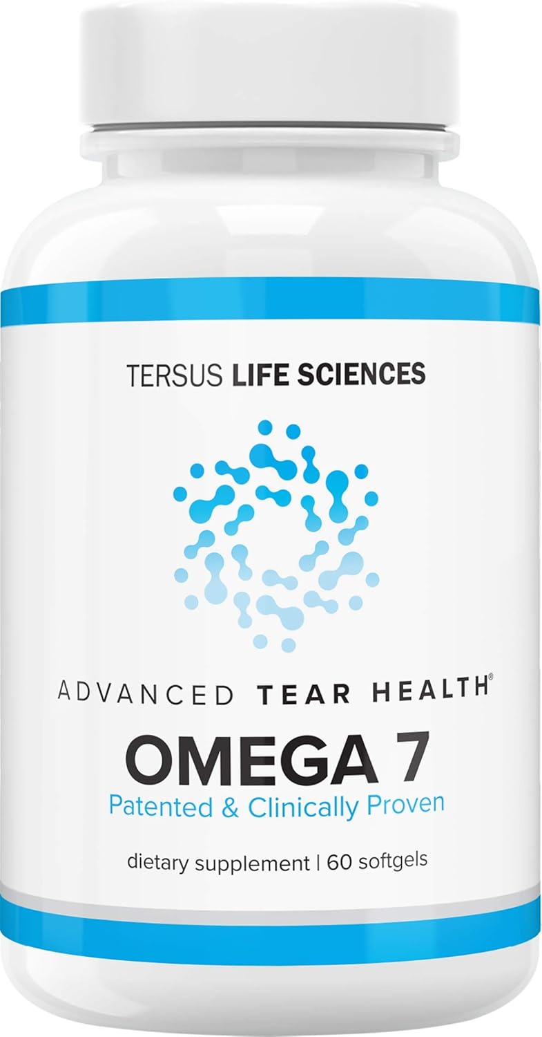 Cardia 7 Tear Health – 60 unidades – Ojo seco avanzado – Omega7 Natural – Ayuda con el ojo seco, calidad de lágrimas y alivia la irritación